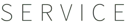 テキスト：SERVICE